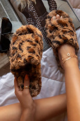 Fur Slippers House Full Furry Soft Fluffy Plush Platform